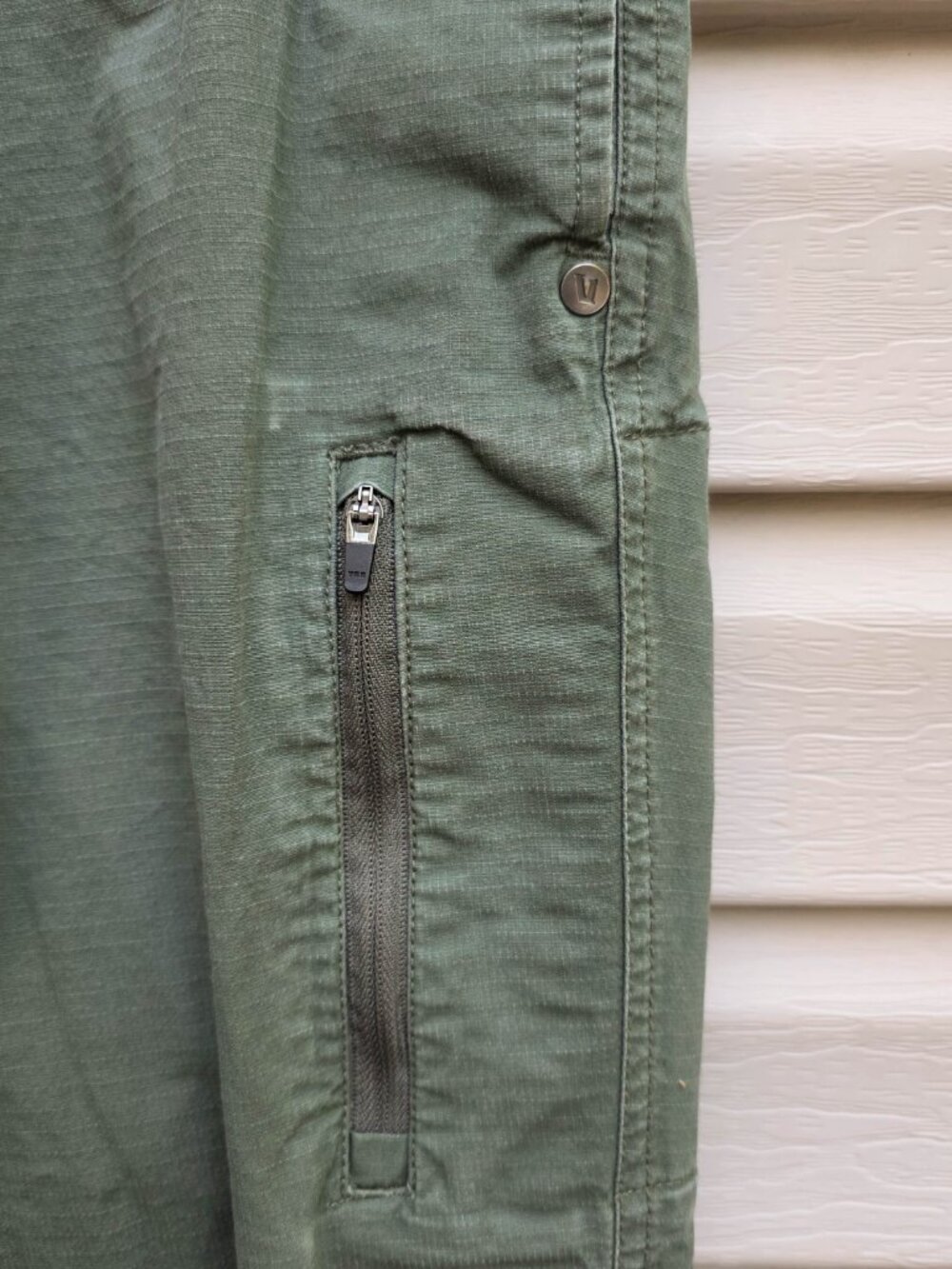Vuori Ripstop Pants Mens L Green Hiking Climbing Gorpcore Elastic Waist V412 - Picture 3 of 7